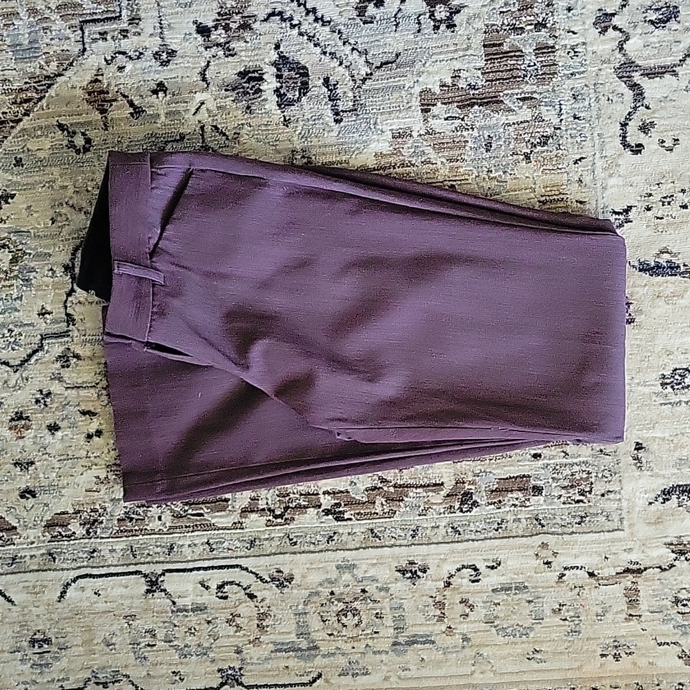 Express Purple Editor Dress Pants